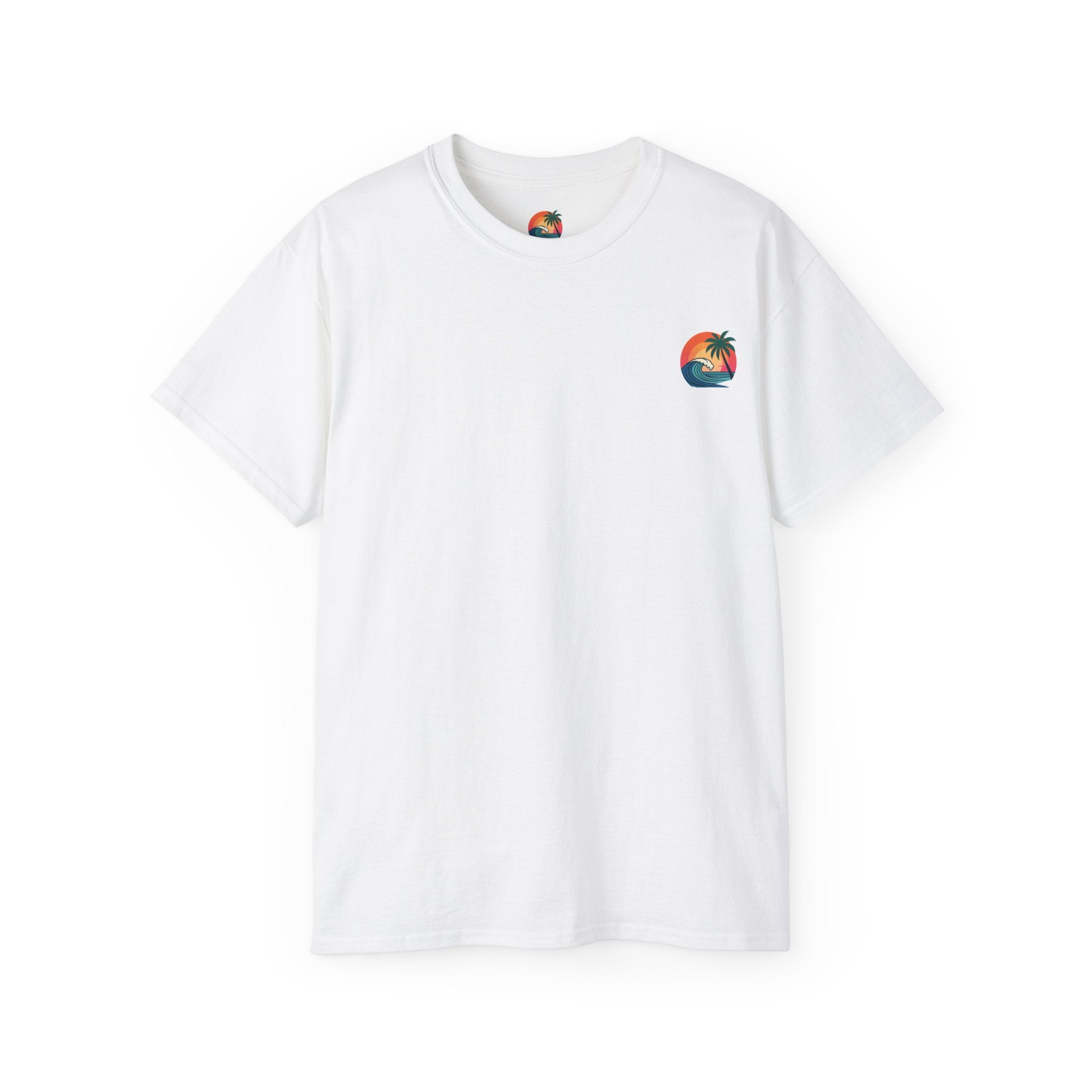 Exclusive first 50 shirts - Low Worries Vintage Surf Beach Tee — Retro Palm Tree Sunset T-Shirt